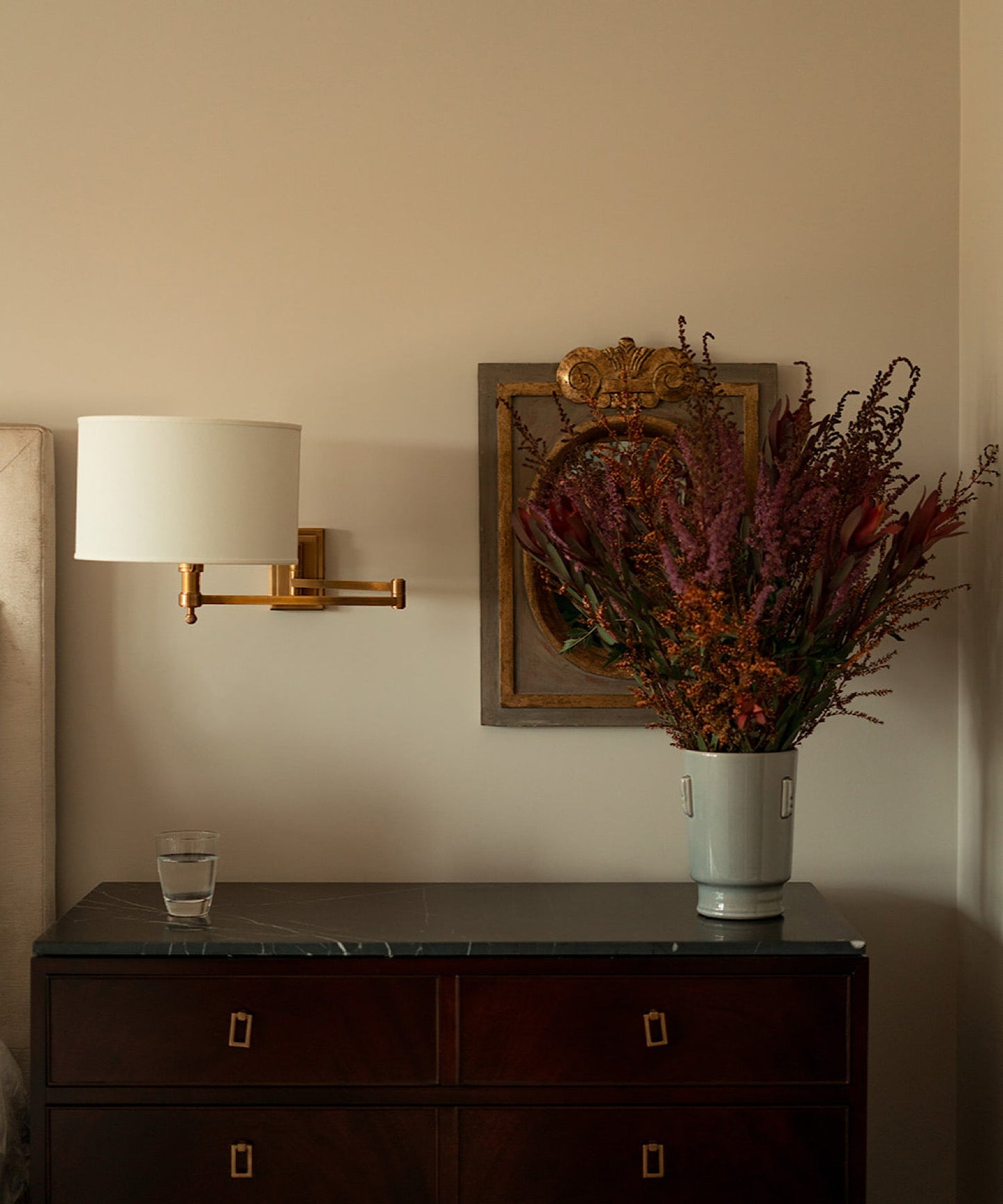 Antiqued Blue Vase, Tall - Stephenson House