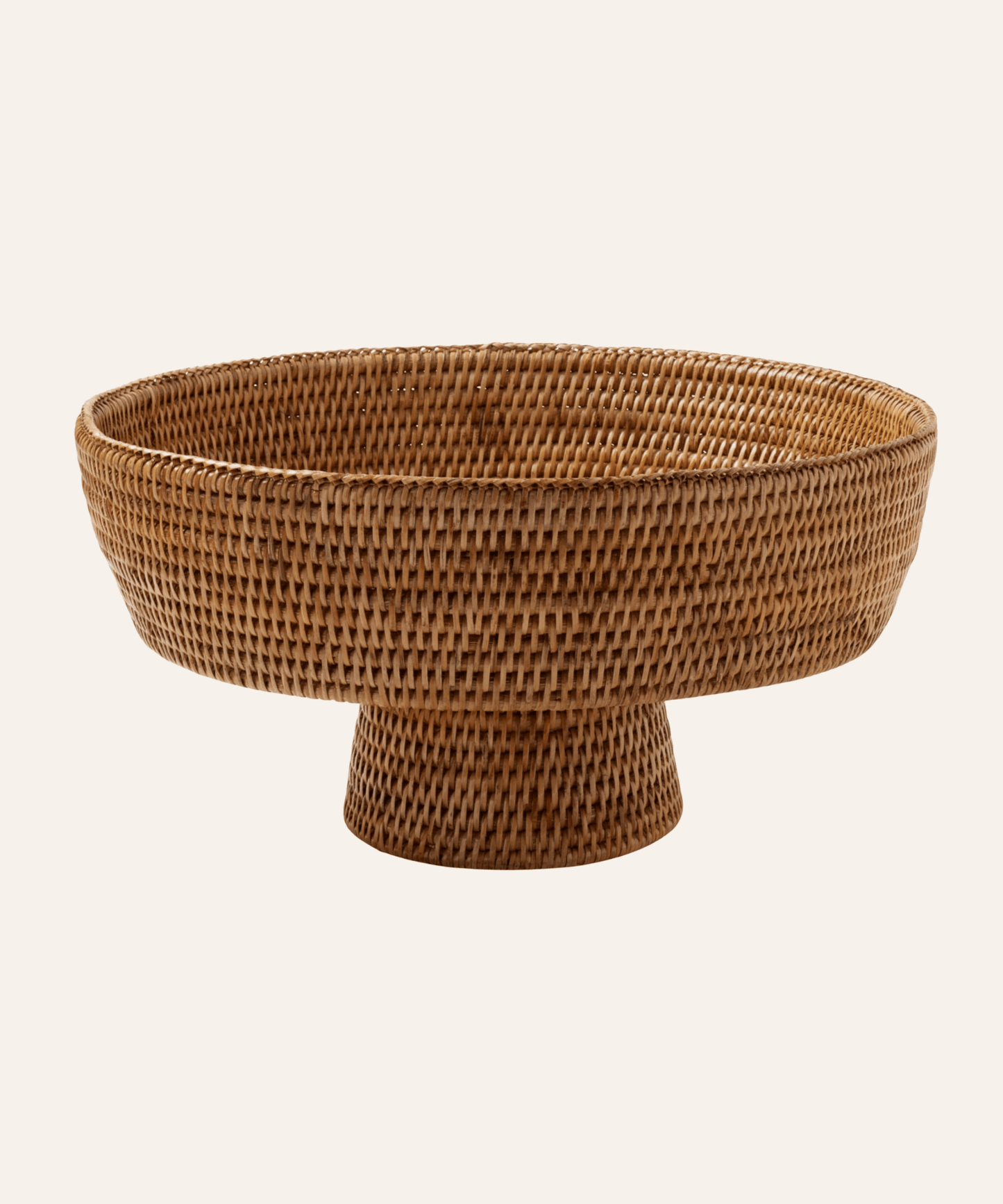 Londyn Footed Serving Bowl - Rattan - Stephenson House