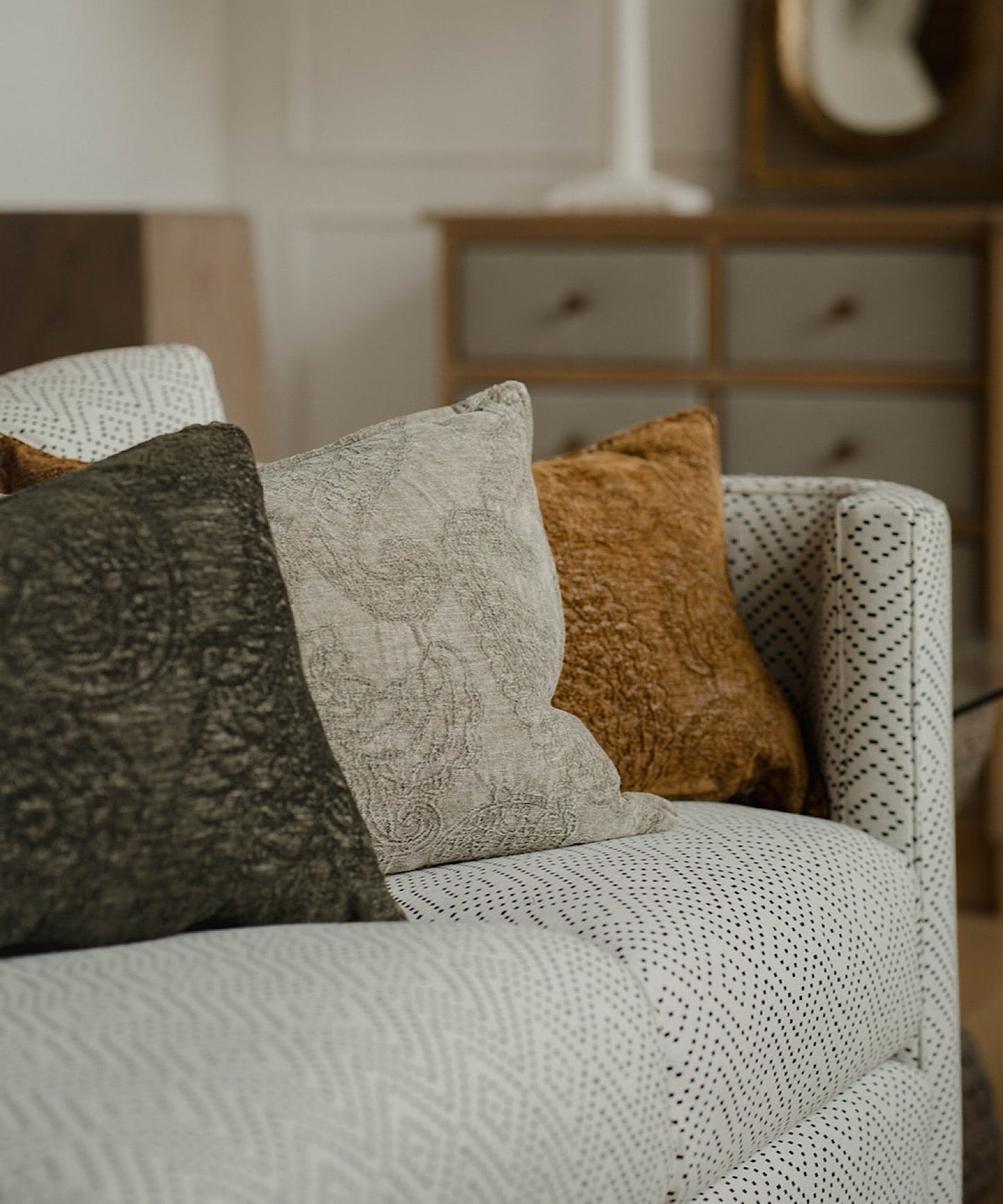 Paisley Pillow, Camel - Stephenson House