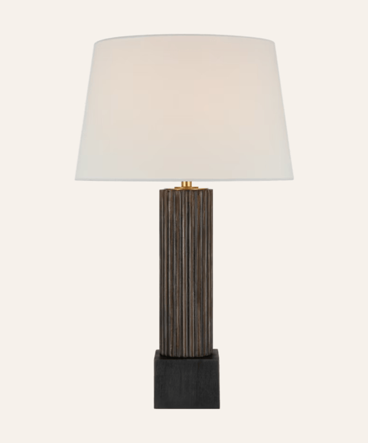 Reeve 29" Table Lamp - Vintage Walnut and Ebonized Oak - Stephenson House