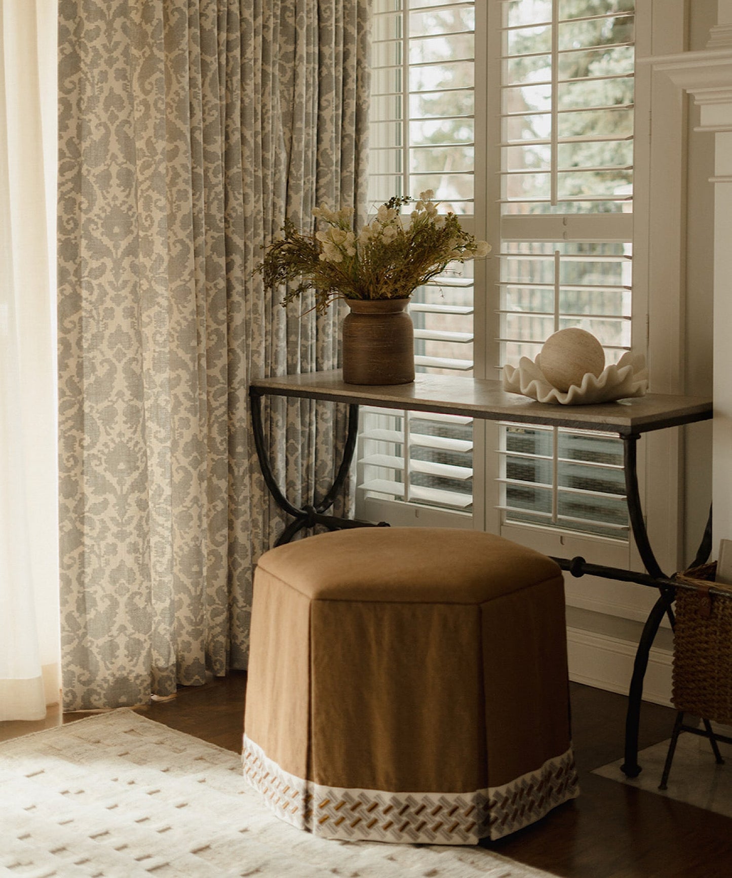 Toffee Ottoman - Stephenson House