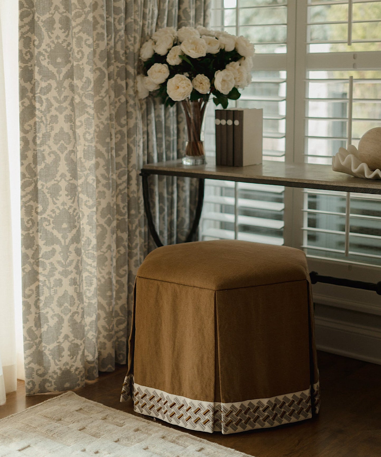 Toffee Ottoman - Stephenson House