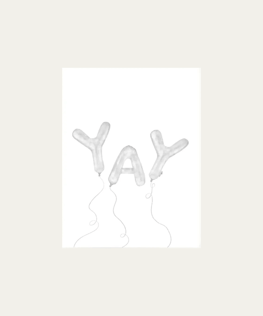 'Yay Silver Balloons' Card - Stephenson House