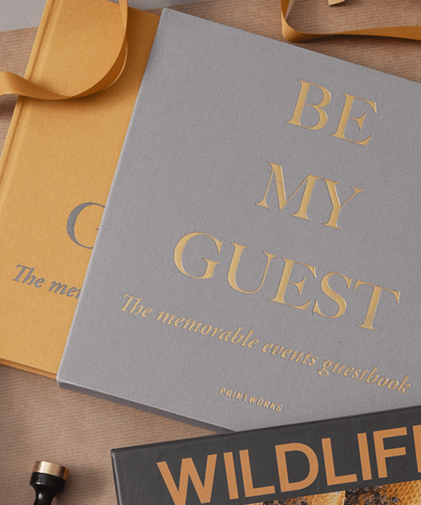 Beige/Yellow Guest Book - Stephenson House