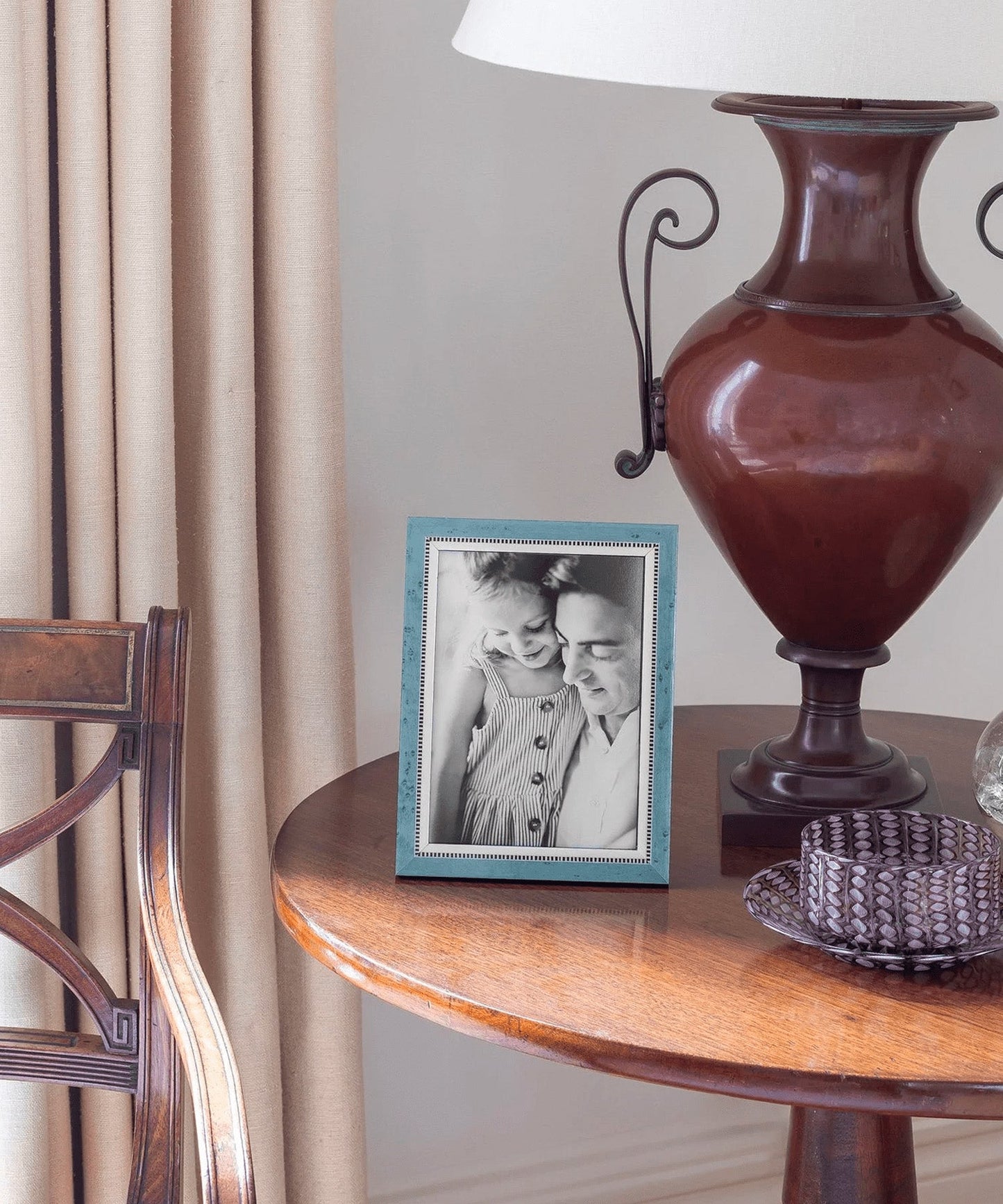 Blue Marquetry Frame - Stephenson House