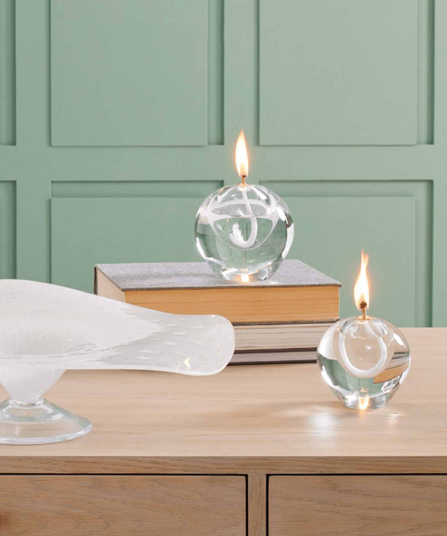 Daphne Oil Candle, Clear - Stephenson House