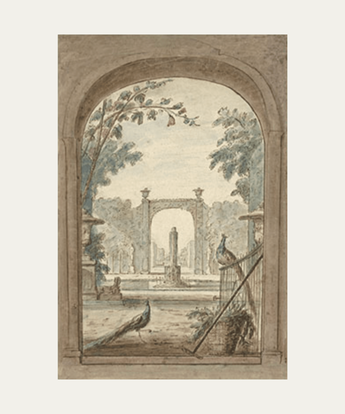 Peacocks In France, Print - Stephenson House