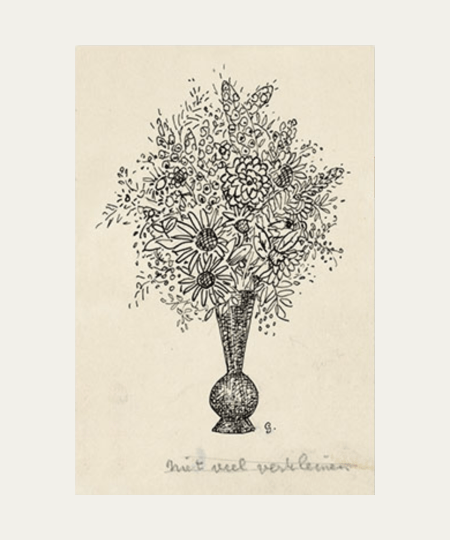 Penned Floral, Print - Stephenson House