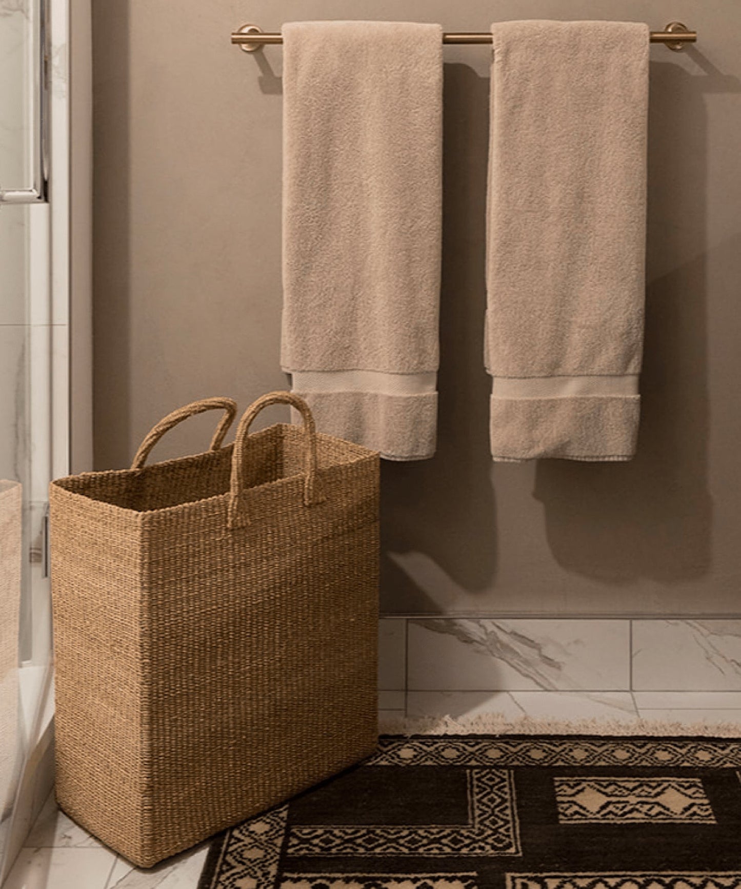 Serene Rectangle Abaca Hamper - Stephenson House