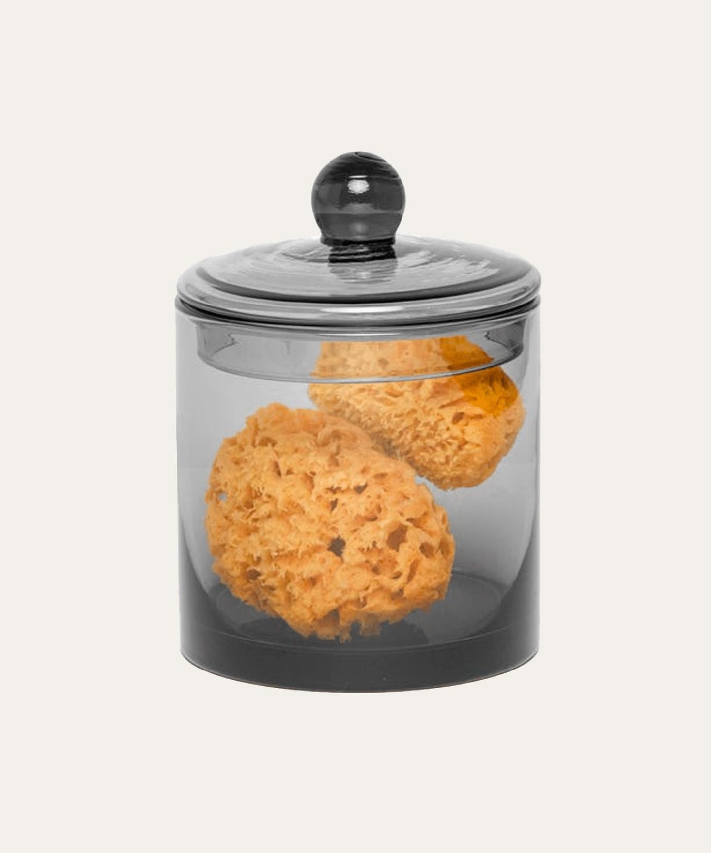 Smoke Grey Glass Canisters - Stephenson House