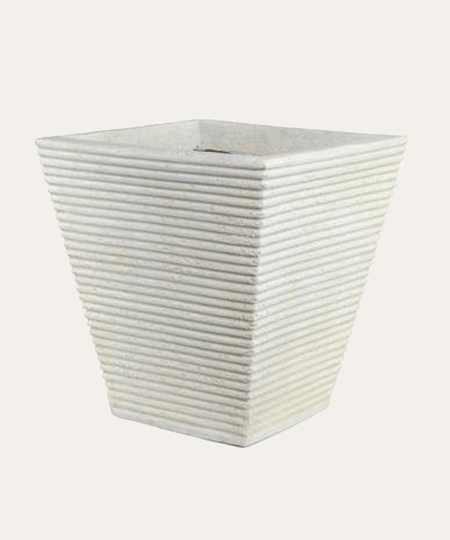 Square Ribbed Fiberglass Tree Planter - Stephenson House