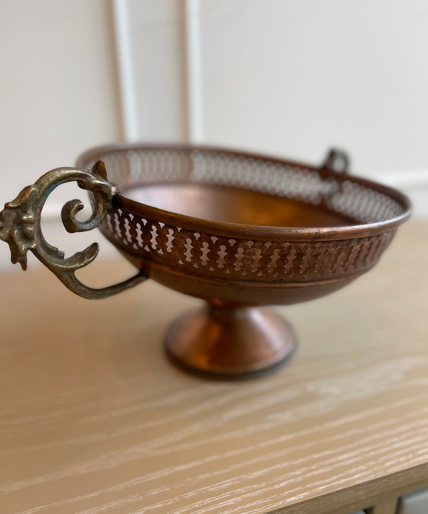 Antique French Copper Bowl
