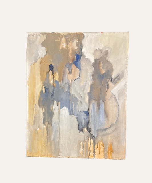 Vintage Leslie Abstract Painting