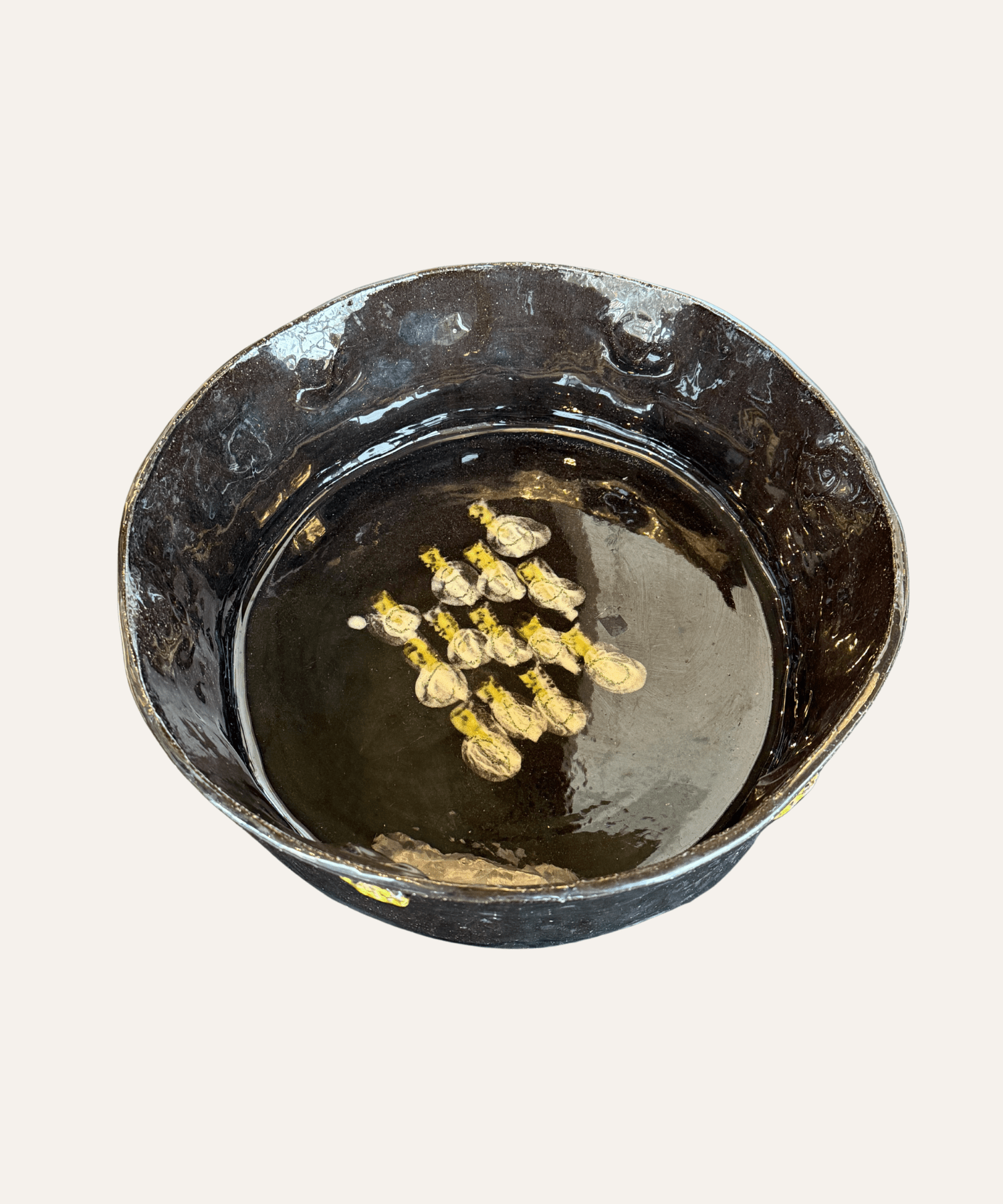 Antique Brown Glazed Bowl - Stephenson House
