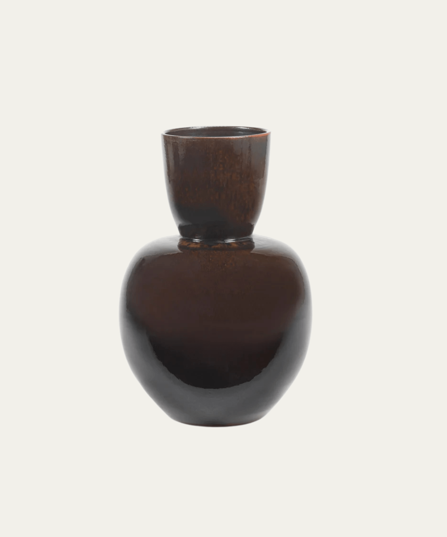 Brown - Black Pure Vase by Pascale Naessens - Stephenson House