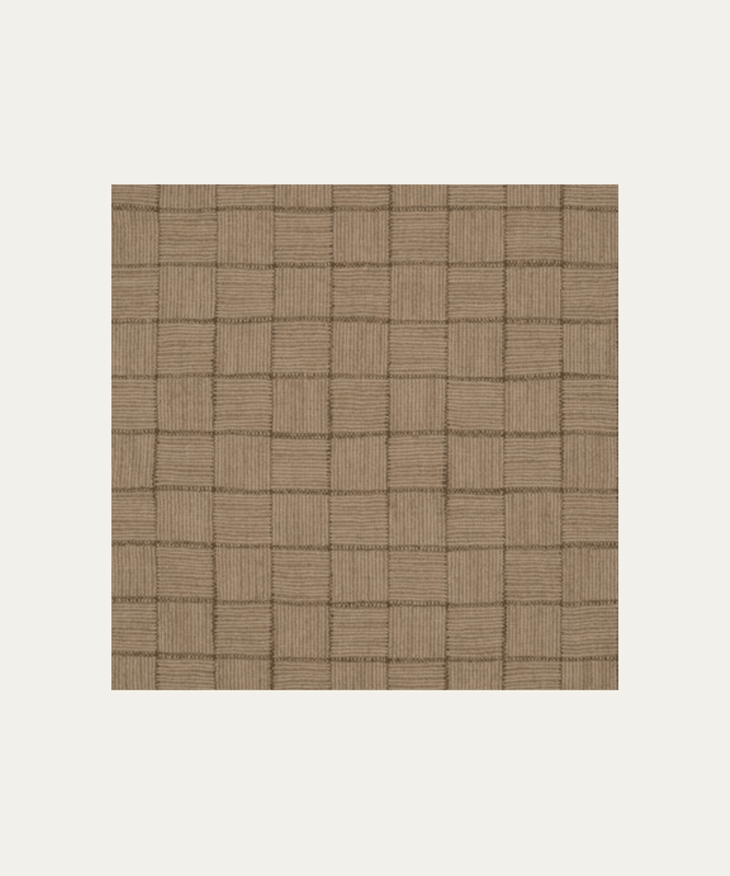 Brown Plaid/Check Weave, 22" x 22" - Stephenson House