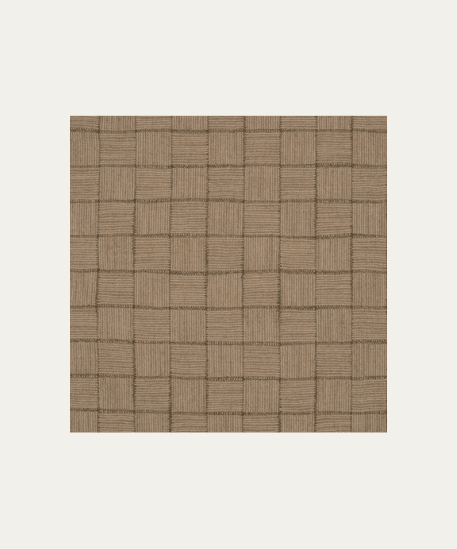 Brown Plaid/Check Weave, 22" x 22" - Stephenson House
