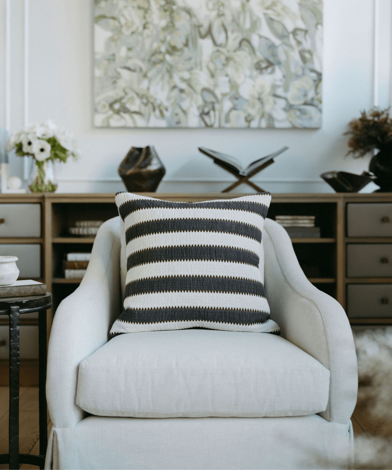 Edgy Brown Stripe, 2 Sizes - Stephenson House