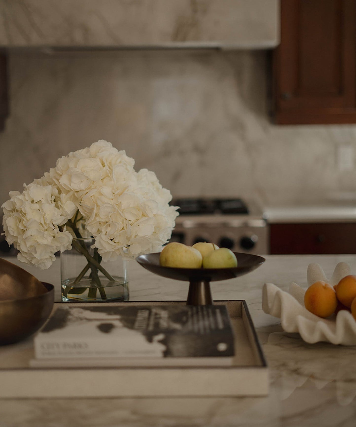 Hydrangea Arrangement, Cream - Stephenson House