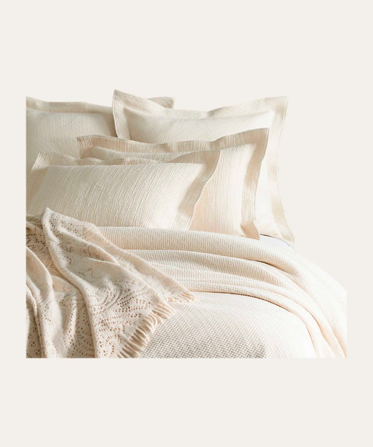 Interlaken Ivory Matelassé, Coverlet - Stephenson House