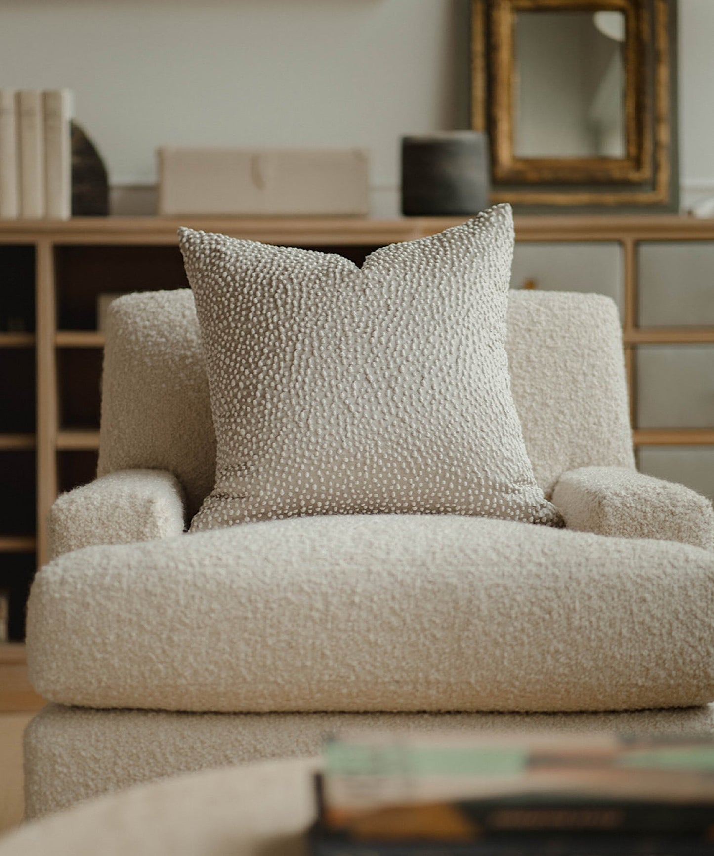 Ivory Pepper Pillow Cover, 20" x 20" - Stephenson House