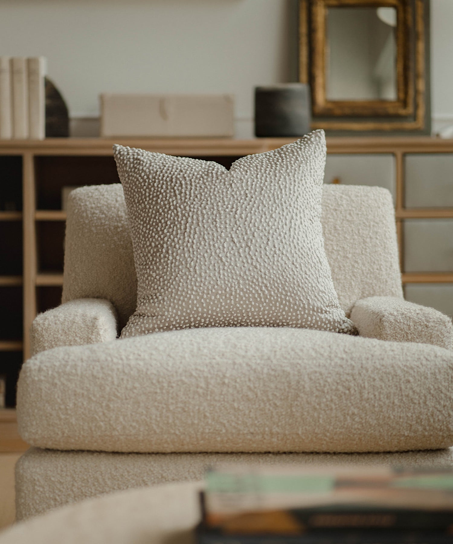 Ivory Pepper Pillow Cover, 20" x 20" - Stephenson House
