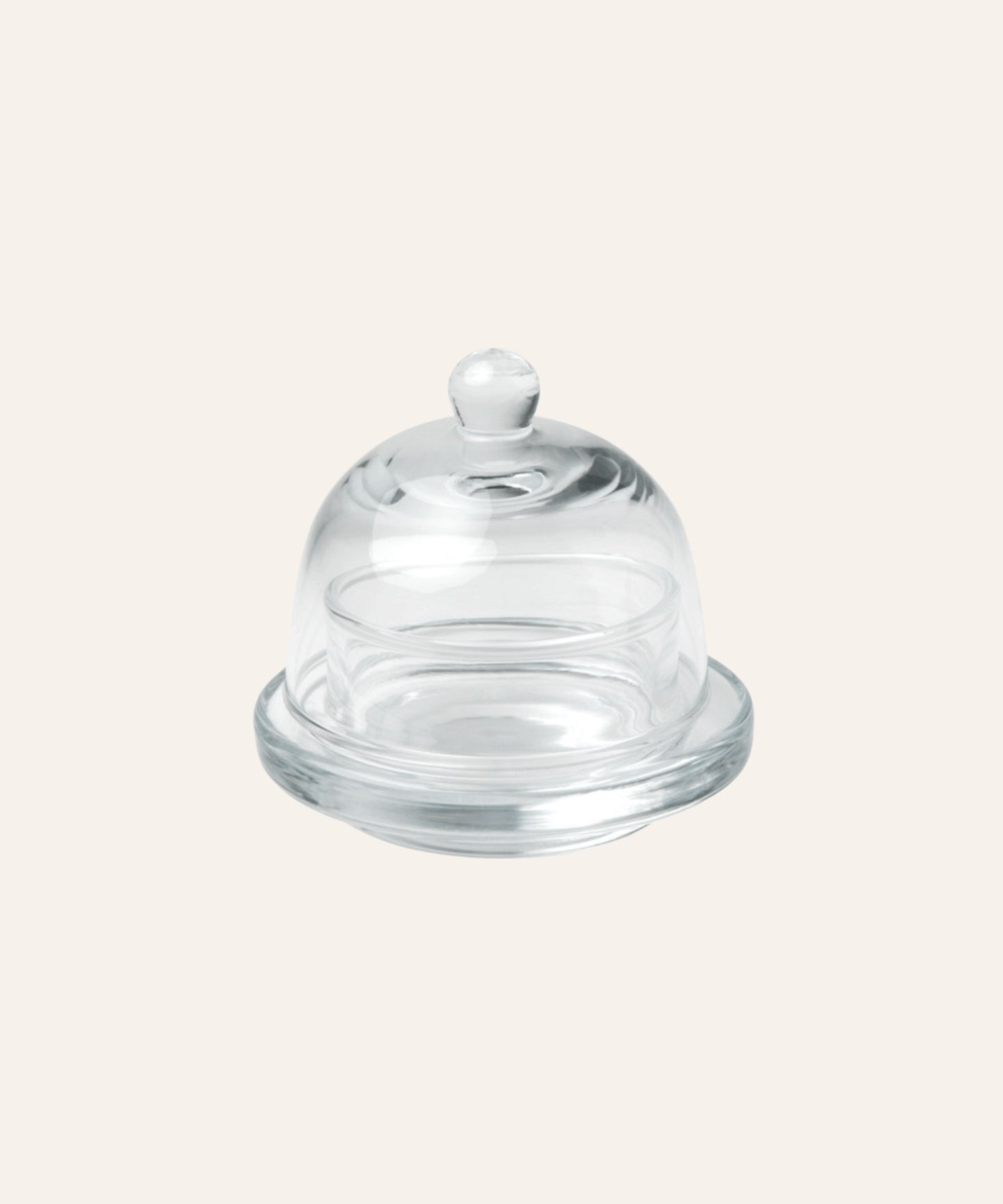 Round Butter Dish - Clear - Stephenson House