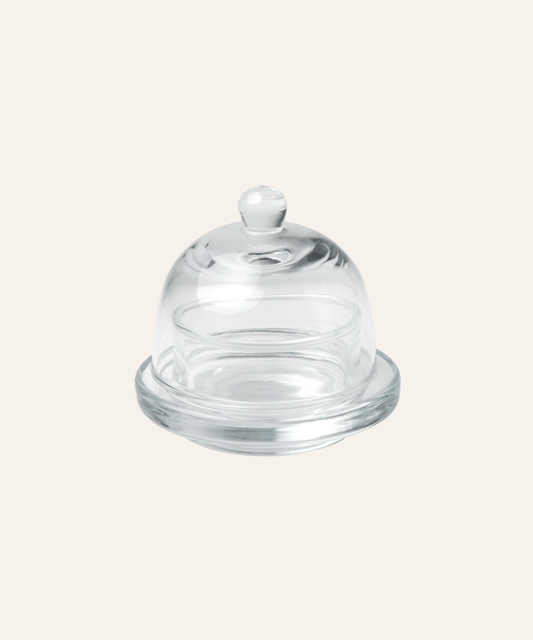 Round Butter Dish - Clear - Stephenson House