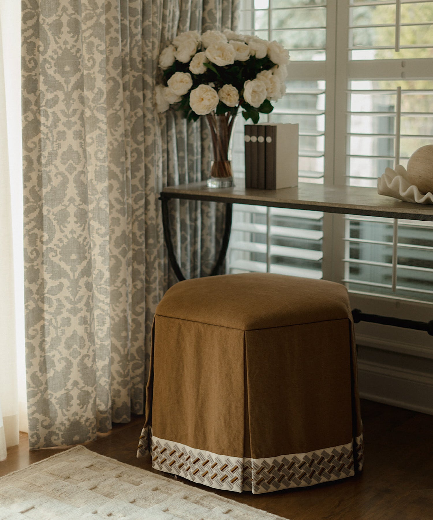 Toffee Ottoman - Stephenson House