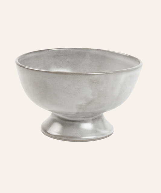 Wilson Footed Serving Bowl - Cement Glaze (Large) - Stephenson House
