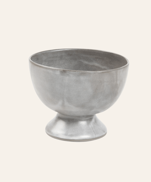 Wilson Footed Serving Bowl - Cement Glaze (Medium) - Stephenson House