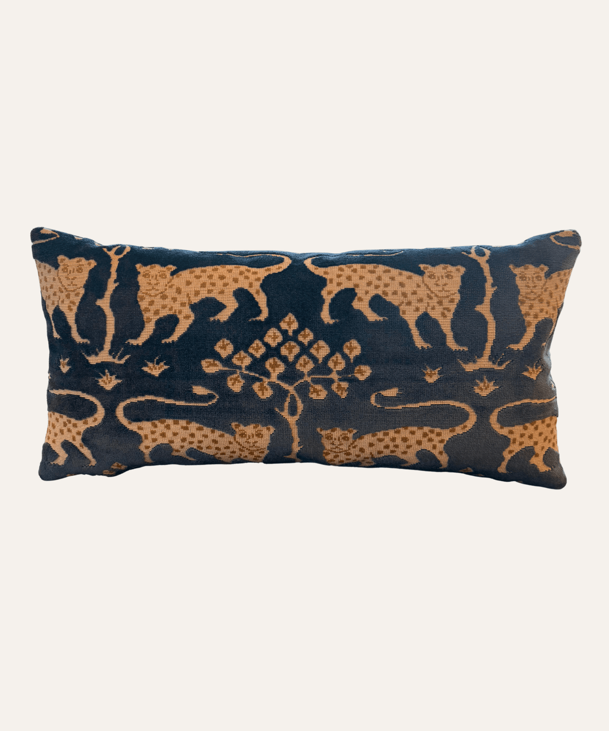 Woodland Leopard Velvet Pillow - Stephenson House