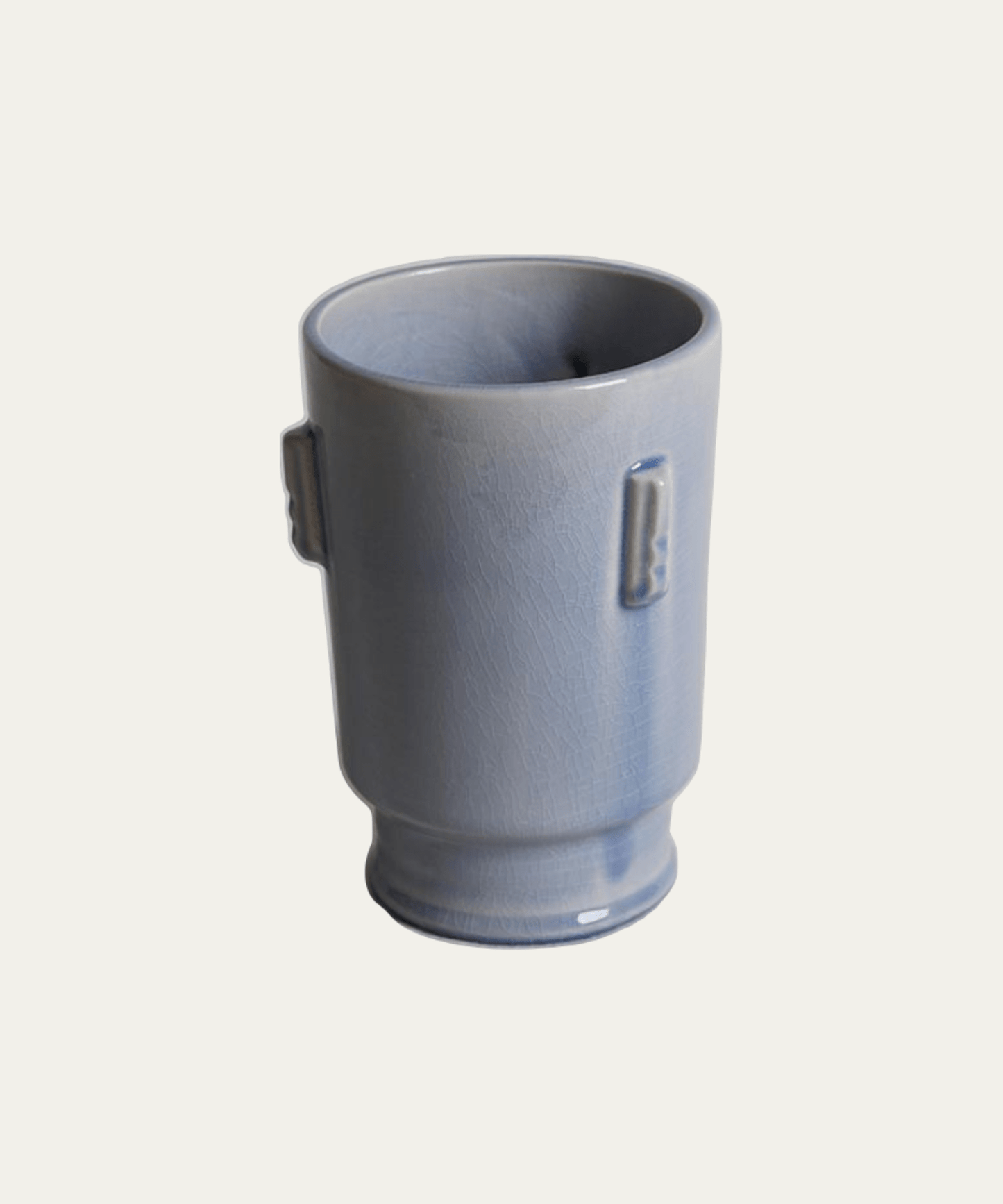 Antiqued Blue Vase, Tall - Stephenson House