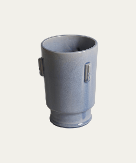 Antiqued Blue Vase, Tall - Stephenson House