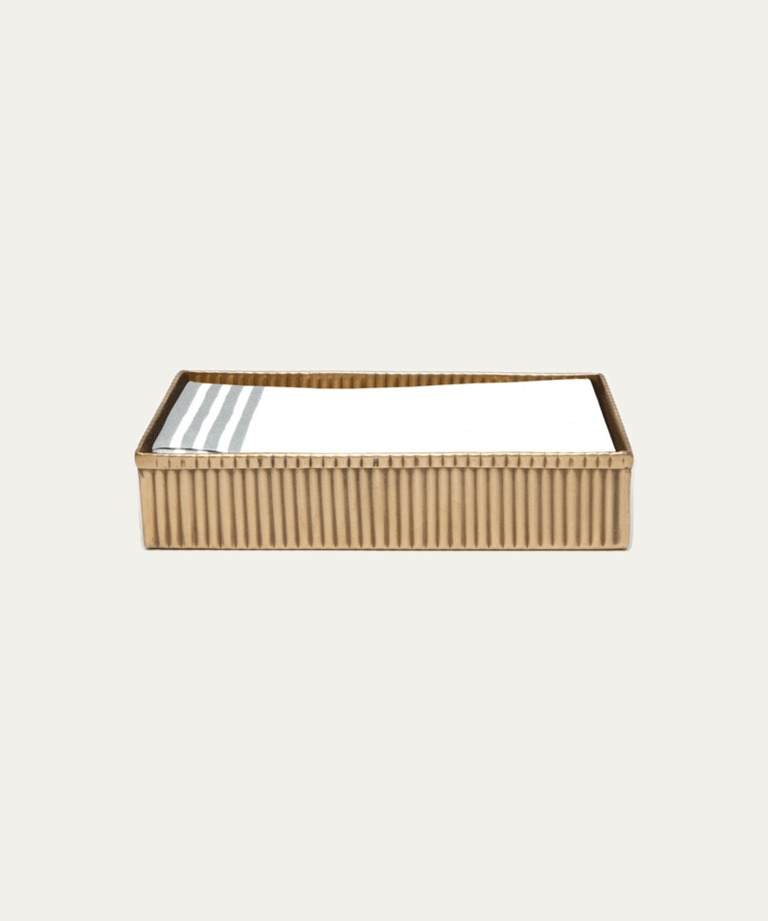 Redon Hand Towel Tray, Antique Brass - Stephenson House