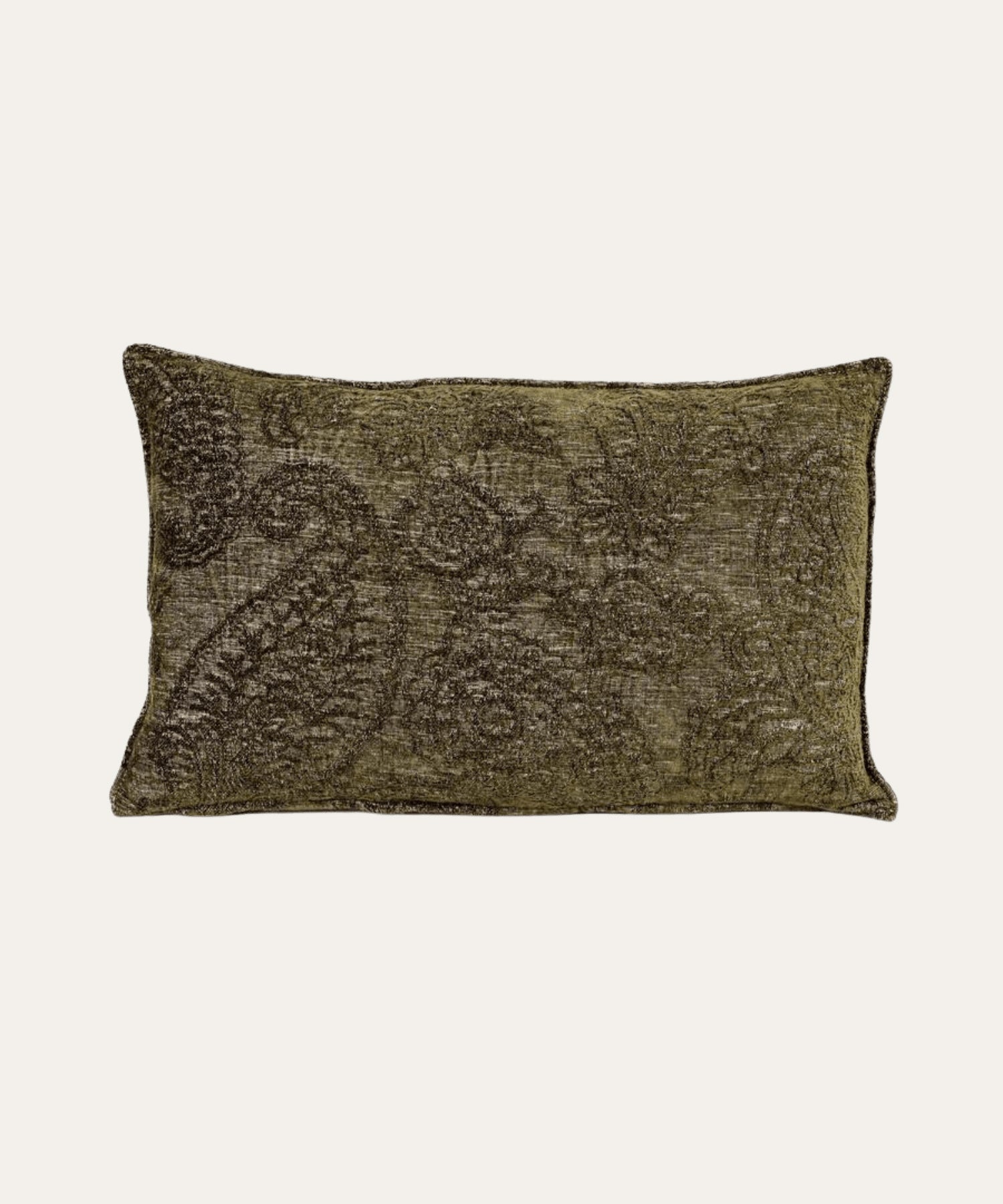 Savery Pillow, Olive - Stephenson House