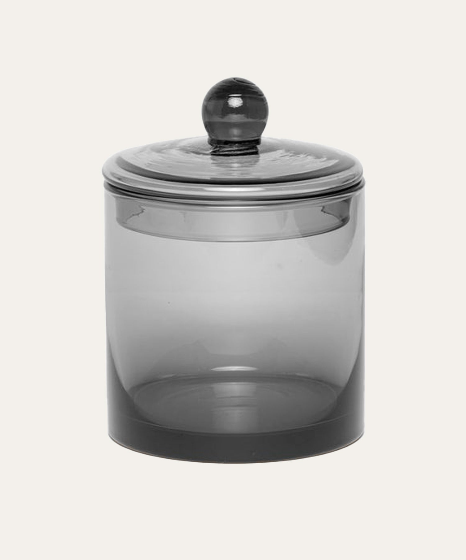Smoke Grey Glass Canisters - Stephenson House