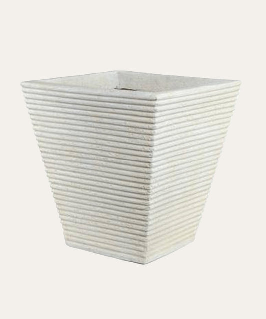 Square Ribbed Fiberglass Tree Planter - Stephenson House