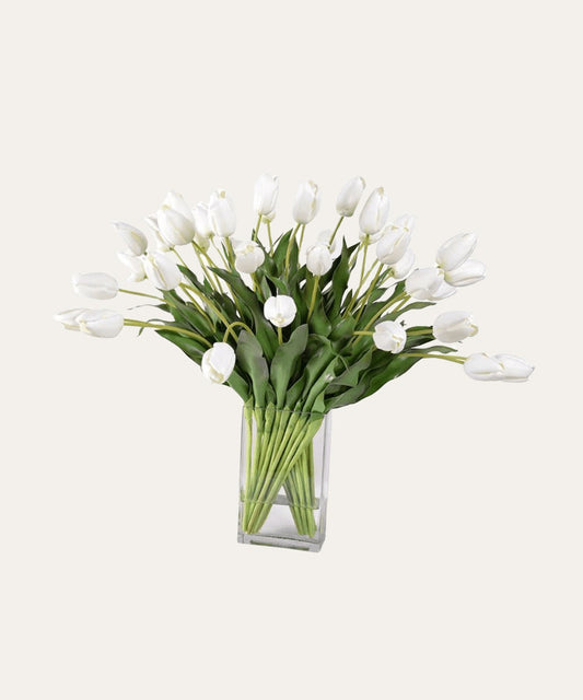 Tulip Arrangement, White - Stephenson House