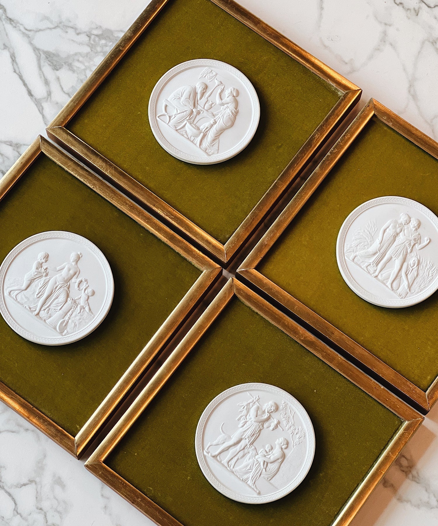 Vintage Royal Copenhagen Medallions (Set of 4) - Stephenson House